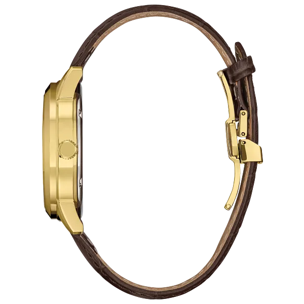 Au Maison Rolan Black Dial Leather Strap BU2112-06E