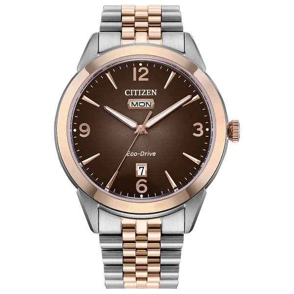 au maison Rolan Brown Dial Stainless Steel Bracelet AW0156-57X