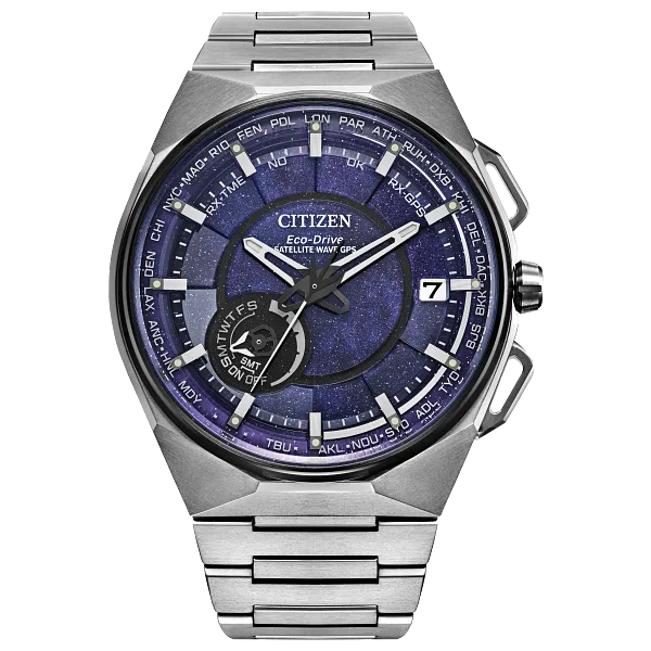 au maison Satellite Wave X Blue Dial Super Titanium Bracelet CC3097-52L