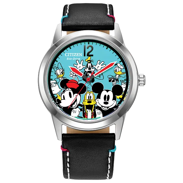 au maison Sensational Six Blue Dial Leather Strap AW1235-06W