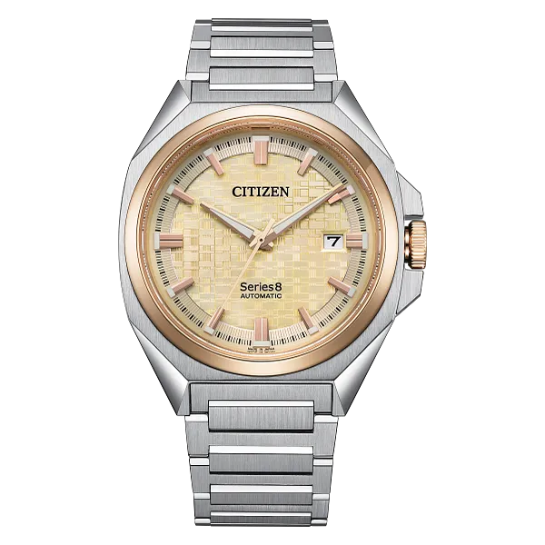 au maison Series8 831 Champagne Dial Stainless Steel Bracelet NB6059-57P