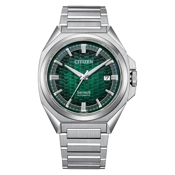au maison Series8 831 Green Dial Stainless Steel Bracelet NB6050-51W