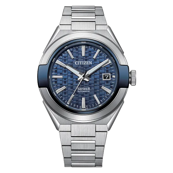 au maison Series8 870 Blue Dial Stainless Steel Bracelet NA1037-53L