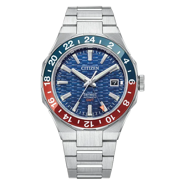 au maison Series8 880 GMT Navy Dial Stainless Steel Bracelet NB6030-59L