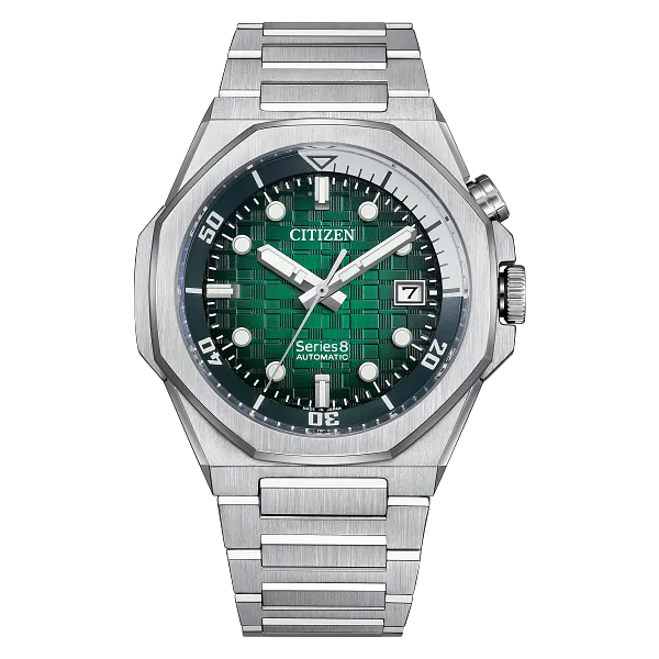 au maison Series8 890 Green Dial Stainless Steel Bracelet NB6060-58X