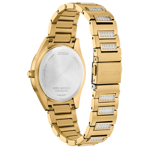 Au Maison Silhouette Crystal Beige Dial Stainless Steel Bracelet EM1022-51D