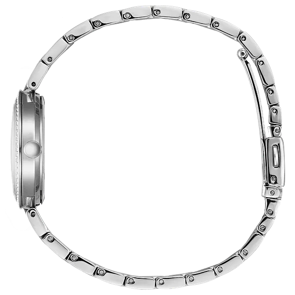 Au Maison Silhouette Crystal Blue Dial Stainless Steel Bracelet EM0840-59N