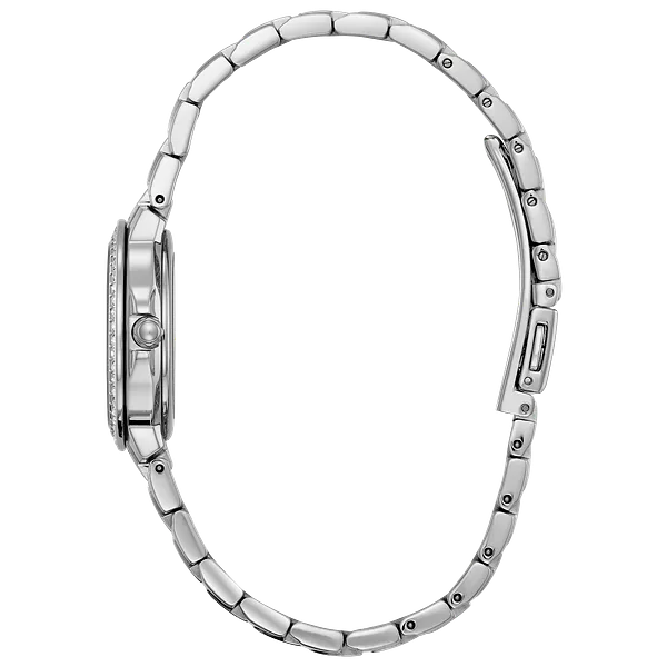 Au Maison Silhouette Crystal - Ladies Eco-Drive EW2340-58A Silver Watch