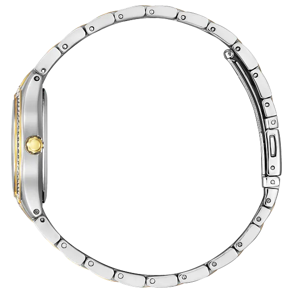 Au Maison Silhouette Crystal Navy Dial Stainless Steel Bracelet FE1234-50L