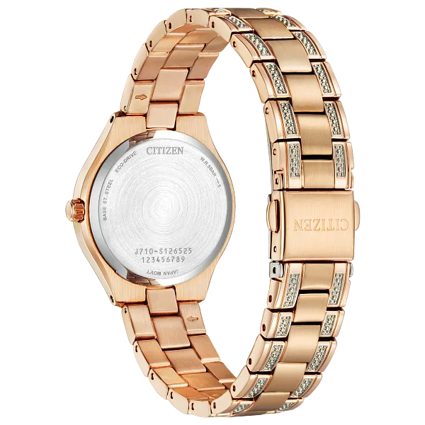 Au Maison Silhouette Crystal Silver-Tone Dial Stainless Steel Bracelet FE1233-52A