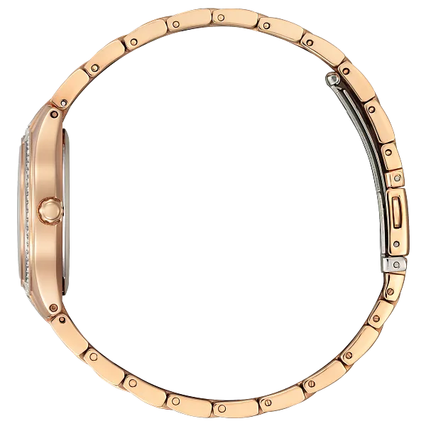 Au Maison Silhouette Crystal Silver-Tone Dial Stainless Steel Bracelet FE1233-52A