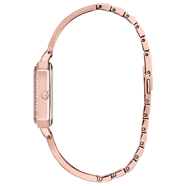 Au Maison Silhouette Crystal Silver-Tone Dial Stainless Steel Bangle EM0983-51A