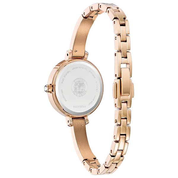 Au Maison Silhouette Crystal White Dial Stainless Steel Bracelet EM0863-53D