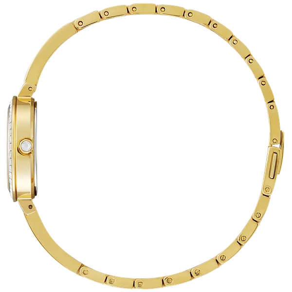 Au Maison Silhouette Crystal White Dial Stainless Steel Bracelet EM0862-56D