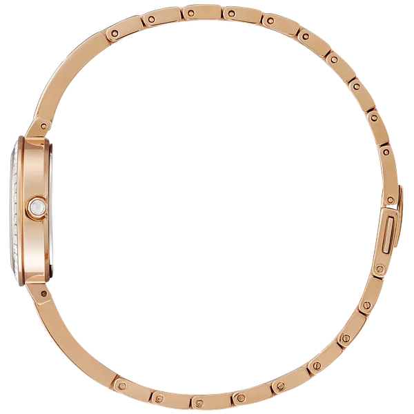 Au Maison Silhouette Crystal White Dial Stainless Steel Bracelet EM0863-53D