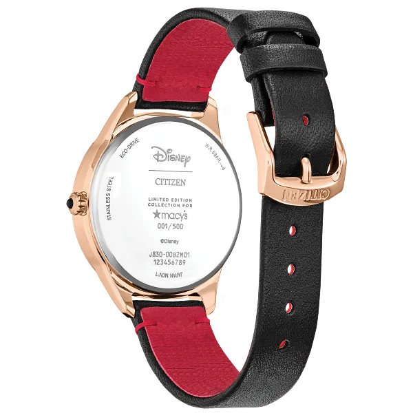 Au Maison Soaring High Minnie Mouse Silver-Tone Dial Leather Strap FE7102-07W