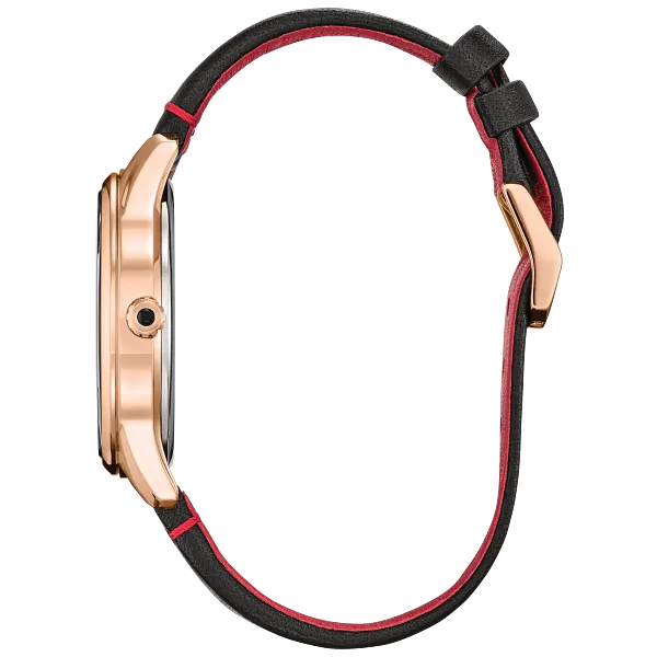 Au Maison Soaring High Minnie Mouse Silver-Tone Dial Leather Strap FE7102-07W