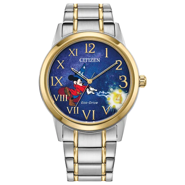 au maison Sorcerer's Apprentice Mickey Blue Dial Stainless Steel Bracelet FE7064-71W