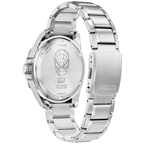 Au Maison Spider-Man Blue Dial Stainless Steel Bracelet BM7610-52W