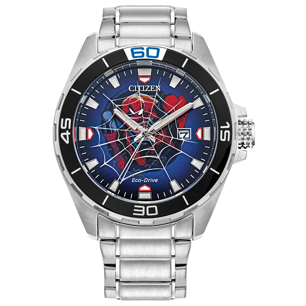 au maison Spider-Man Blue Dial Stainless Steel Bracelet BM7610-52W