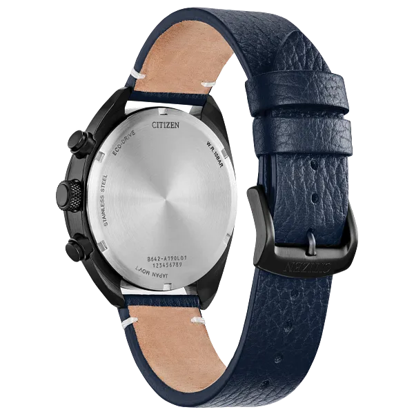 Au Maison Sport Casual Blue Dial Leather Strap CA7048-08L