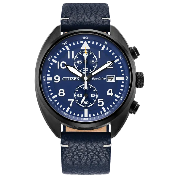 au maison Sport Casual Blue Dial Leather Strap CA7048-08L