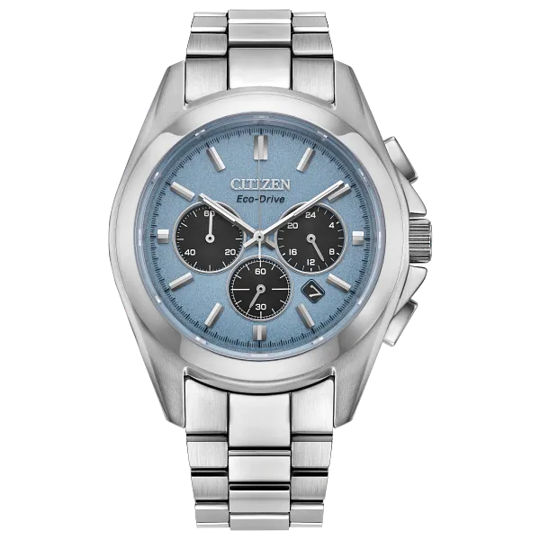 au maison Sport Luxury Light Blue Dial Stainless Steel Bracelet CA4680-55L