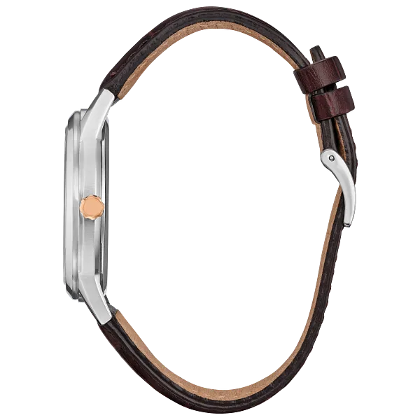 Au Maison Steamboat Willie 1928 Silver-Tone Dial Leather Strap AW1788-07W