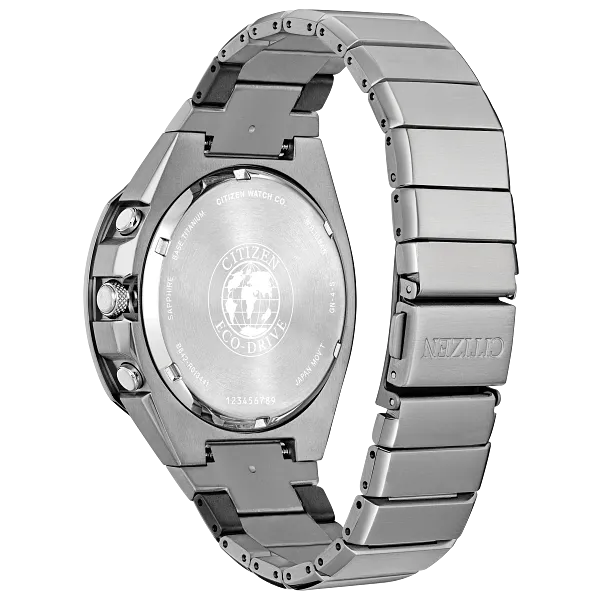 Au Maison Super Titanium Armor Black Dial Titanium + 1 DLC Plated Link Bracelet CA7058-55E