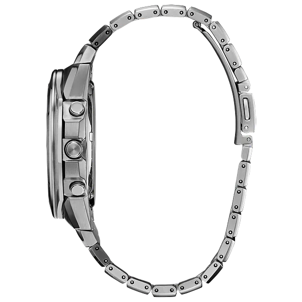 Au Maison Super Titanium Armor Black Dial Titanium + 1 DLC Plated Link Bracelet CA7058-55E