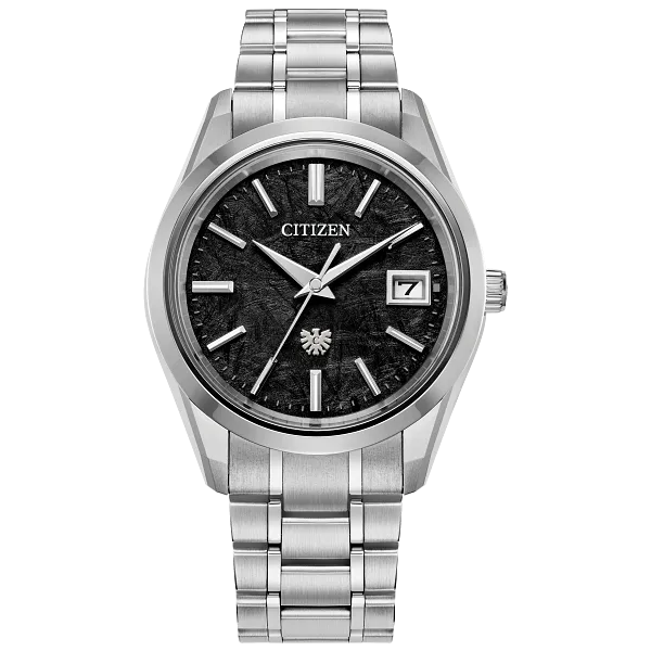 au maison The CITIZEN Black Dial Super Titanium Bracelet AQ4100-57E