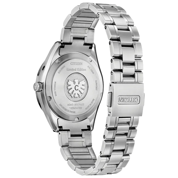 Au Maison The CITIZEN Blue Dial Super Titanium Bracelet AQ4100-57M