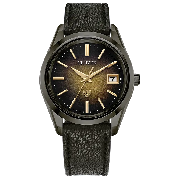 au maison The CITIZEN Brown Dial Leather Strap AQ4106-18X