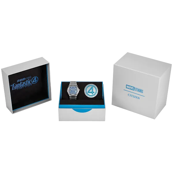 Au Maison The Fantastic 4: First Steps Blue Dial Super Titanium Bracelet AW0131-66W