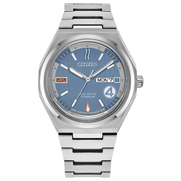 au maison The Fantastic 4: First Steps Blue Dial Super Titanium Bracelet AW0131-66W