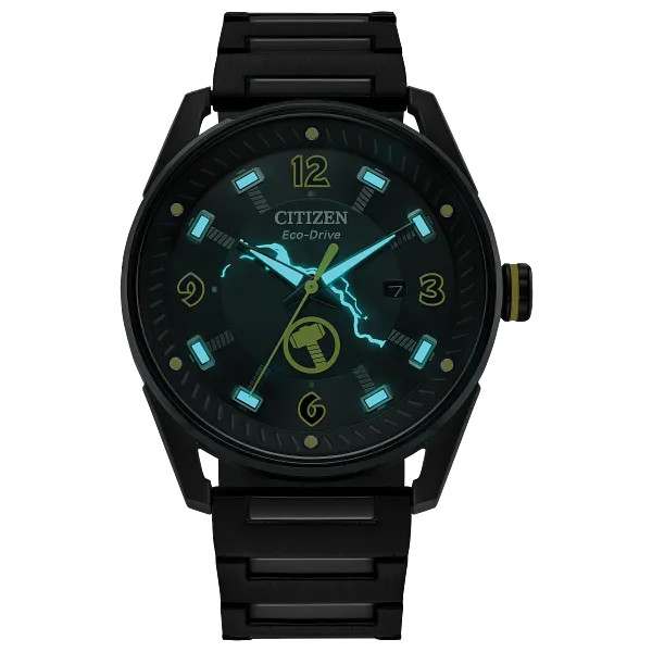 Au Maison Thor Black Dial Stainless Steel Bracelet BM6987-50W