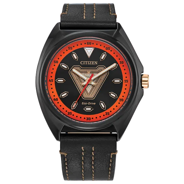 au maison Tony Stark '63 Black Dial Leather Strap AW2075-05W