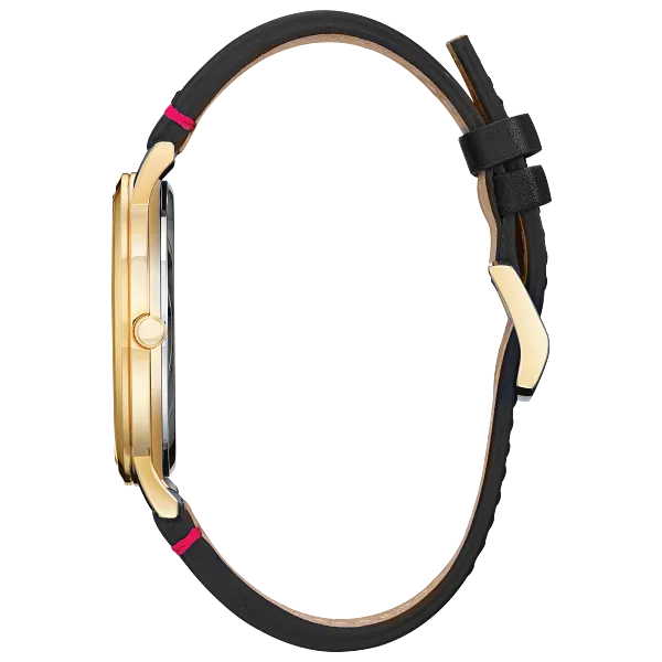 Au Maison Tony Stark Black Dial Leather Strap BM6992-09W