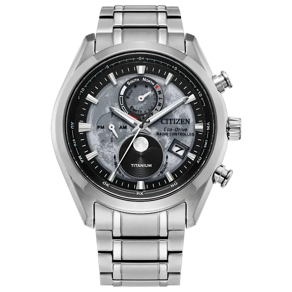 au maison Tsuki-yomi A-T Gray Dial Super Titanium Bracelet BY1010-57H