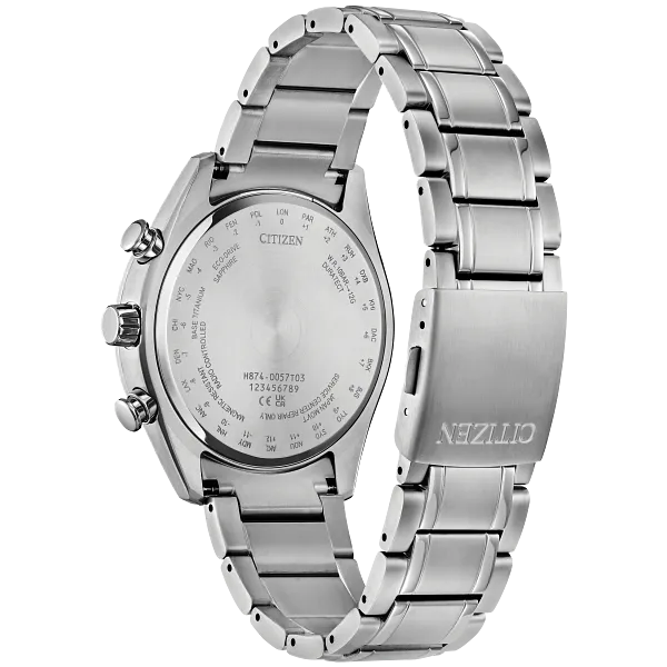 Au Maison Tsuki-yomi A-T Purple Dial Super Titanium Bracelet BY1010-81Z