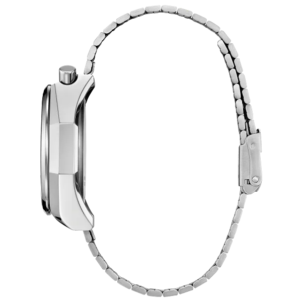 Au Maison Tsuno Chrono Quartz Silver-Tone Dial Stainless Steel Bracelet AN3700-62A