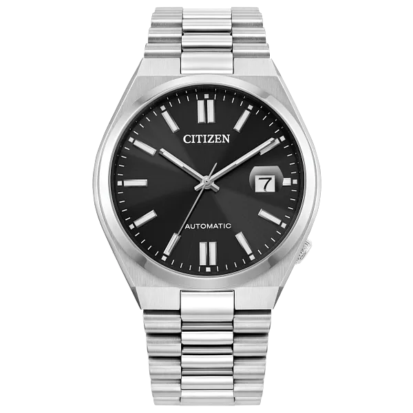 au maison TSUYOSA Black Dial Stainless Steel Bracelet NJ0150-56E