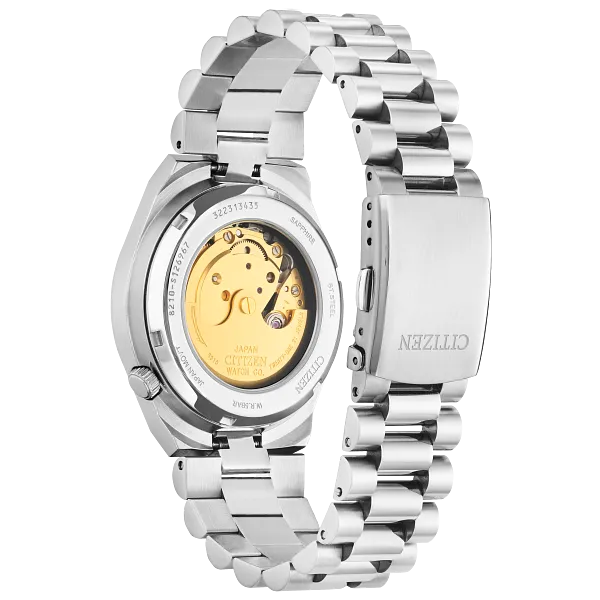 Au Maison TSUYOSA Black Dial Stainless Steel Bracelet NJ0150-56E