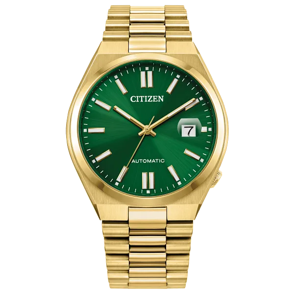 au maison TSUYOSA Green Dial Stainless Steel Bracelet NJ0152-51X