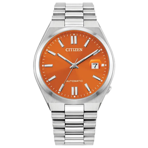 au maison TSUYOSA Orange Dial Stainless Steel Bracelet NJ0151-53Z