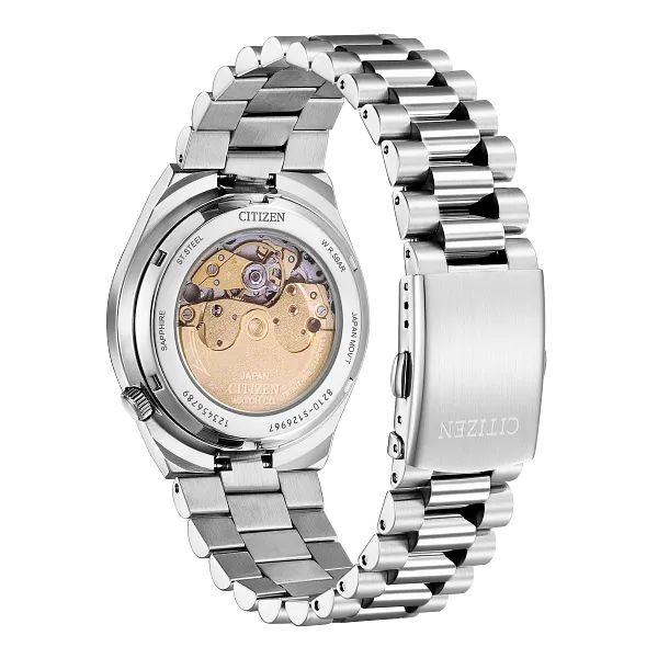 Au Maison TSUYOSA Orange Dial Stainless Steel Bracelet NJ0151-53Z