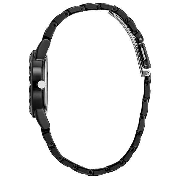 Au Maison Ursula Black Dial Stainless Steel Bracelet GA1075-68W