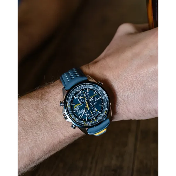 Au Maison World Chronograph A-T - Men's Eco-Drive AT8020-03L Blue Watch