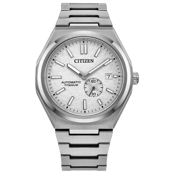 au maison Zenshin Mechanical White Dial Super Titanium Bracelet NJ0180-80A