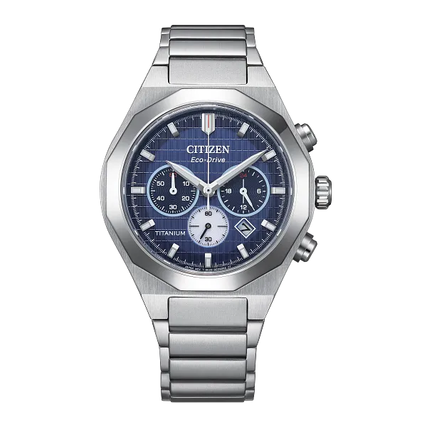 au maison Zenshin Senkei Blue Dial Super Titanium Bracelet CA4691-59L